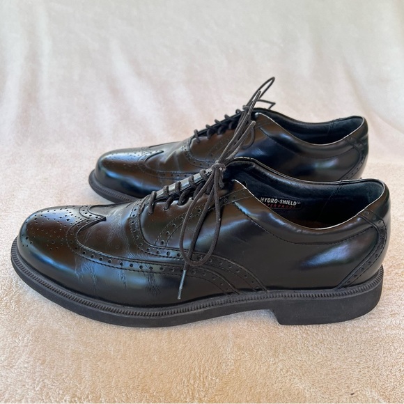 Rockport WATERPROOF APM23181 Dressport Modern Wingtip Oxford Black Leather 9M - Picture 10 of 11